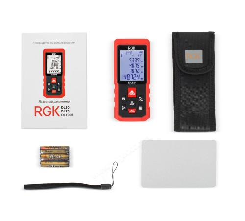 Комплект дальномера RGK DL50 и термометра AMO T105