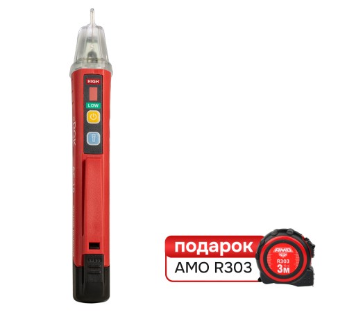 Комплект индикатора напряжения RGK AC-10 и рулетка AMO R303