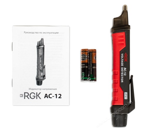 Комплект индикатора напряжения RGK AC-12 и рулетка R-3