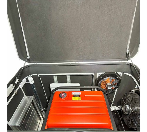 Купить Тихий зимний кожух для генератора 1600 RAL 7035 (2 вентилятора)