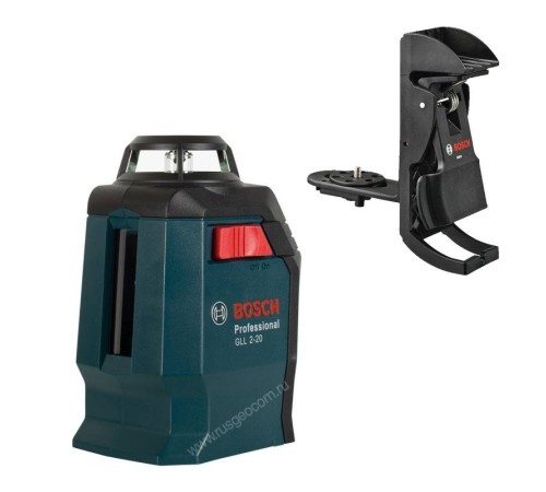 Купить Лазерный нивелир Bosch GLL 2-20 с калибровкой + BM-3 + Кейс