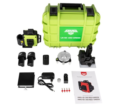 Купить Лазерный уровень AMO LN 4D-360 Green