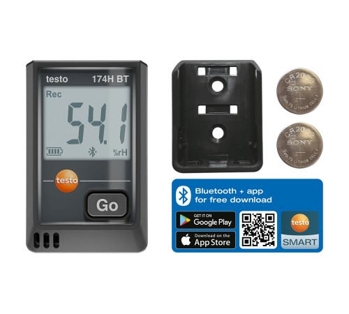 Купить Логгер Testo 174 H BT Bluetooth чёрный