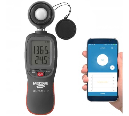 Купить Люксметр МЕГЕОН 21380 с Bluetooth