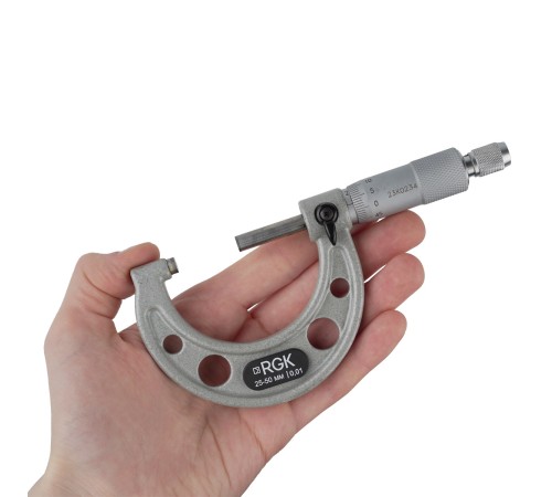 Купить Микрометр RGK MPM-50 с поверкой