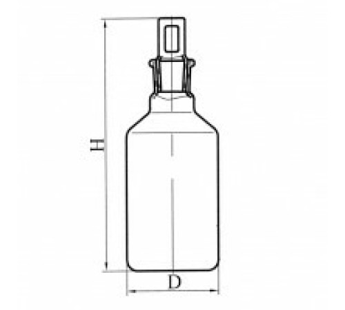 Склянка с пробкой ПП1, эскиз 2-2