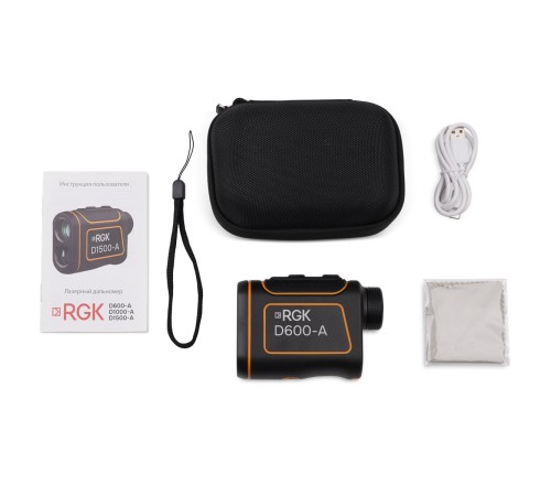 Комплект Оптический дальномер RGK D600-A и термогигрометр AMO H605