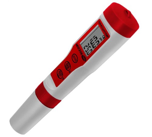 Купить Тестер воды 4 в 1 (солемер/кондуктометр/pH- метр/термометр) МЕГЕОН 17002