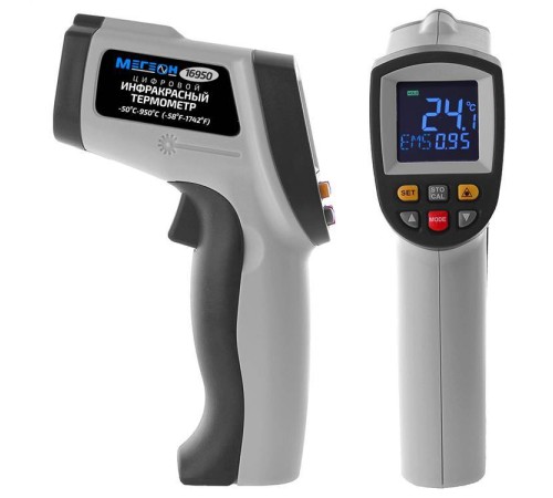 Купить Инфракрасный термометр с цветным дисплеем МЕГЕОН 16950