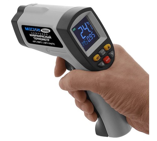 Купить Инфракрасный термометр с цветным дисплеем МЕГЕОН 16950