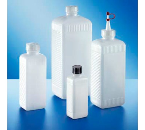 Купить Бутыль Kautex узкогорлая 250 мл, HDPE, прямоугольная, Ø 25 мм, естественный цвет, без крышки