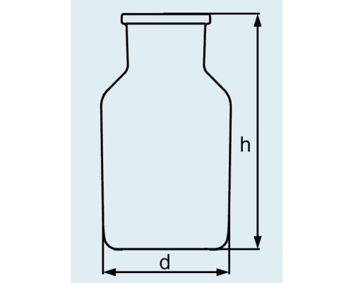 Бутыль DURAN Group 1000 мл, NS60/46, широкогорлая, без пробки, коричневое силикатное стекло