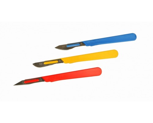 Скальпель Bochem нестерильный, с жёлтой ручкой, длина 150 мм