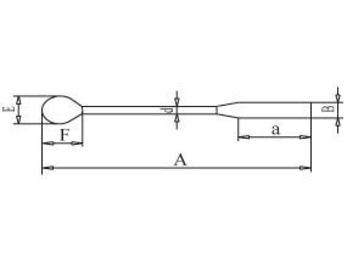 Шпатель-ложка Bochem POLY, тип 2, длина 300 мм, размер ложки 65x28 мм, нержавеющая сталь
