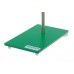 Штативная плита Bochem прямоугольное, длина 210 мм, ширина 130 мм, высота 8 мм, зеленый цвет, сталь