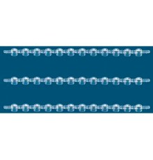BRAND 781290 Крышки стрипы для 12 ПЦР пробирок, PP, выпуклые, бесцветные, 80 шт/упак
