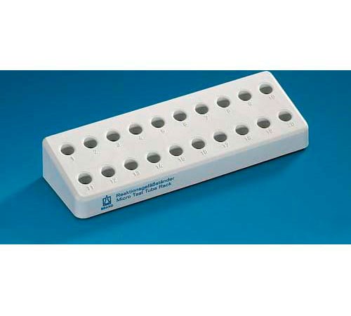 Купить BRAND 780605 Штатив для реакционных пробирок, PP, на 20 шт вместимостью 1.5 мл, серый