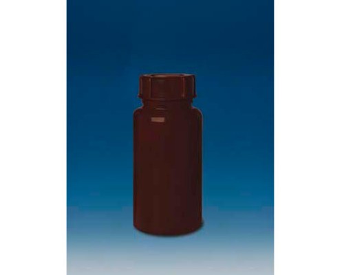 BRAND 129728 Бутылка широкогорлая, PE-LD, 50 мл, GL 32, коричневая, винтовая крышка