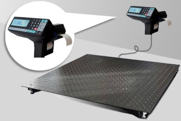 Купить 4D-PM-10/10-500-RP с печатью этикеток - Промышленные электронные платформенные весы с 4 датчиками