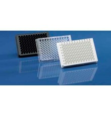 BRAND 781607 Планшет на 96 лунок, PureGrade, среднее связывание, PS, черный, U-образное дно, 100 шт/упак