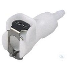 8741-2002 Муфта Burkle CPC, ПП, охватывающая, с клапаном, насадка 3,2мм