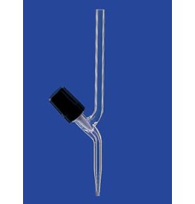 Кран для бюретки Lenz прямой, игольчатый клапан, PTFE