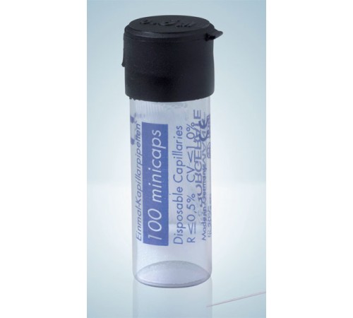 Купить Одноразовые капиллярные пипетки Hirschmann minicaps, 100,0 мкл, не гепаринизированные, end-to-end, стекло DURAN