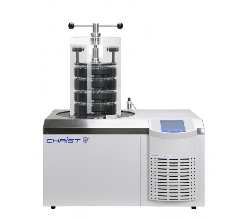 Купить Лиофильная сушка Martin Christ Gamma 2-16 LSCplus, комплект с 4 полками 250 мм с запечатывающим устройством
