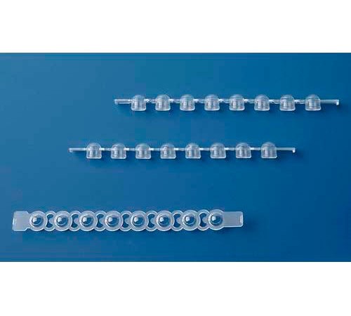 Купить BRAND 781413 ПЦР-накладки 8-пакетные, бесцветные, плоские, 300 шт/упак