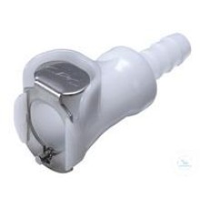 8761-1160 Муфта Burkle CPC, POM, охватываемая, с клапаном, насадка 9,5 мм