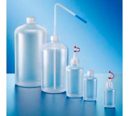 Купить Бутыль Kautex узкогорлая 1000 мл, LDPE, круглая с высокими плечами, Ø 28 мм, естественный цвет, без крышки