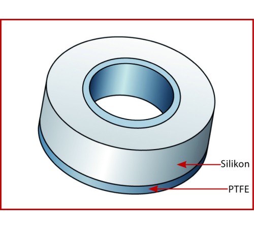 Уплотнитель Bohlender односторонний, для GL 18, для трубок O 9.0- 11.0 мм, PTFE/силикон (Артикул H 975-10)