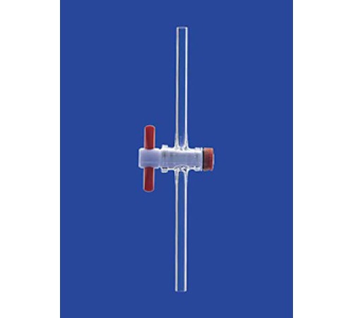 Кран одноходовой Lenz NS21,5, диаметр отверстия 6,0 мм, PTFE