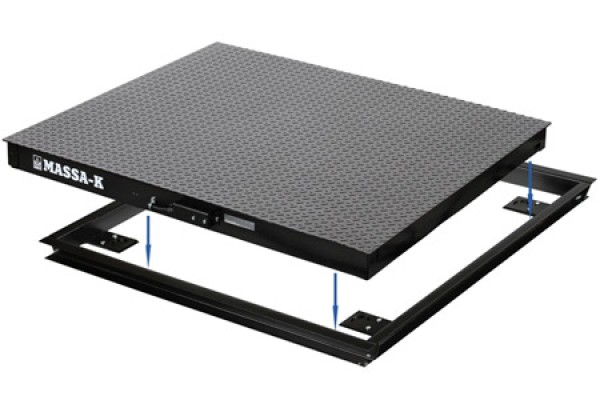 Купить 4D-PMF-12/10-1000-A(RUEW) - Промышленные электронные платформенные врезные весы с 4 датчиками