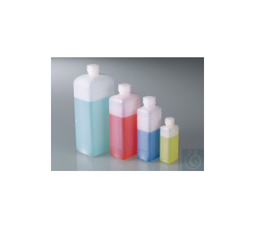 Купить 0332-0250 Burkle Квадратная бутылка с узким горлышком, HDPE, 250 мл, с крышкой