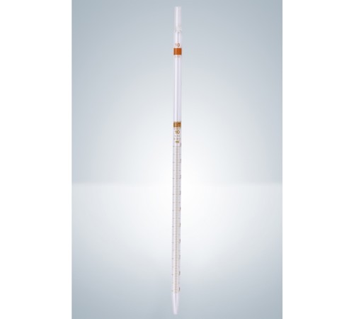 Купить Пипетка градуированная серологическая Hirschmann 2 : 0.02 мл светлое стекло, коричневая градуировка, тип 3