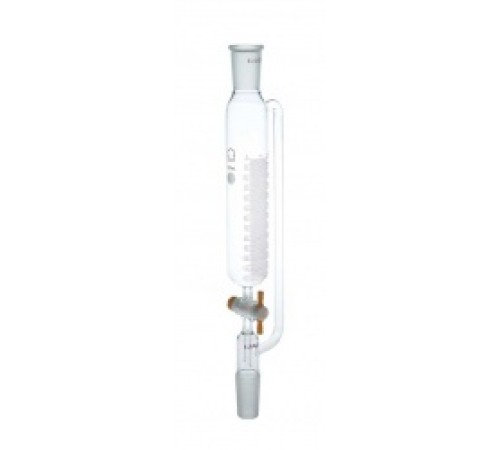 Купить Воронка капельная цилиндрическая Kimble 250 мл, 19/22, с градуировкой, PTFE кран, с противодавлением, без пробки, стекло (Артикул 299290-0250)