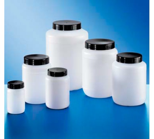 Купить Контейнер Kautex широкогорлый 2000 мл, HDPE, круглый, Ø 80 мм, естественный цвет, без крышки