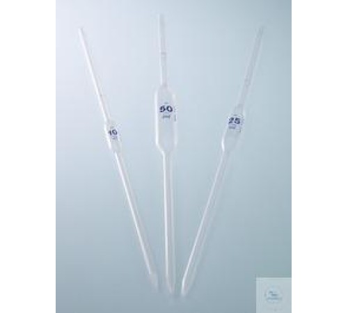 Купить 7553-0025 Пипетка Burkle Single Mark, полипропиленовый транспорт, 25 мл, голубой град.
