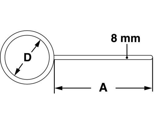 Кольцо-держатель Bochem тип 2, диаметр 100 мм, длина 70 мм, оцинкованная сталь