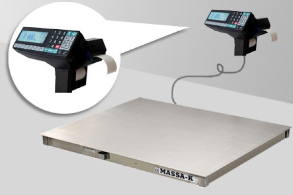 Купить 4D-P.S-15/12-1000-RP с печатью этикеток (нерж) - Платформенные весы платформенные весы из нержавейки