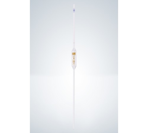 Купить Пипетка волюметрическая Hirschmann 100 мл с одной меткой, светлое стекло, коричневая градуировка