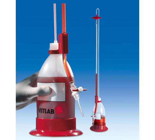 Купить Бюретка по Шиллингу VITLAB, 50 мл, коричневое стекло, боросиликатное стекло