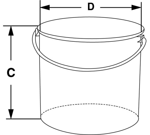 Купить Контейнер Bochem с крышкой и ручкой, 5 л, нержавеющая сталь