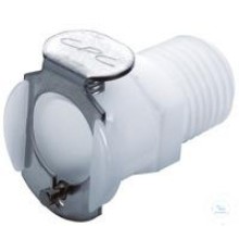8760-2141 Муфта Burkle CPC, PP, внутренняя резьба, с клапаном, 1/4 "NPT