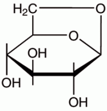 1,6-Anгидро-бета-D-глюкопираноза, 99+%, Acros Organics, 1г