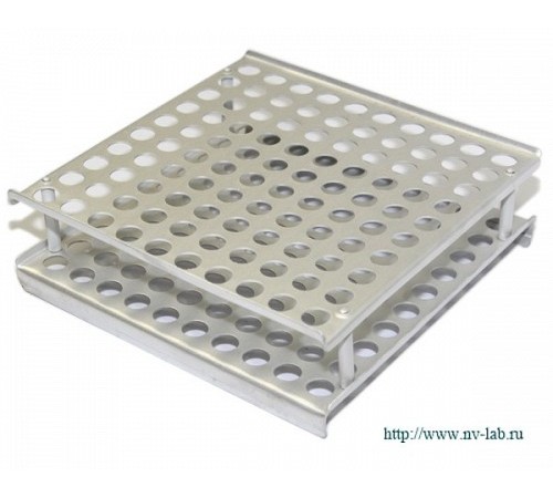 Штатив алюминиевый на 100 гнезд