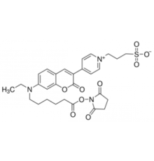 Флуоресцентный биореагент на основе эфира Mega 485 NHS, подходящий для флуоресценции, 90% (связывание с аминами) Sigma 68360