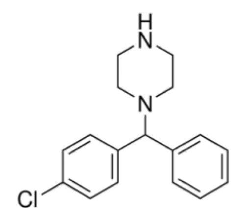 1-(4-хлорбензгидрил)пиперазин, 90-95%, Acros Organics, 25г