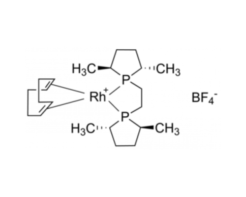1,2-бис((2S,5S)-2,5-диметилфосфоlano)этан(циклооктадиен)родия(I) тетрафторборат, 97%, Acros Organics, 100мг